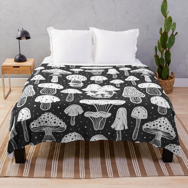 Item preview, Black And White Mushroom Pattern Plants Lovers Tropical Floral Farmer Chef Kitchen Vegan Restaurants Stuff Clothes Aprons Sock designed and sold by NOorYES.
