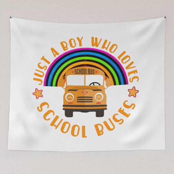 Item preview,  Just a boy who loves school buses. designed and sold by Umiska.