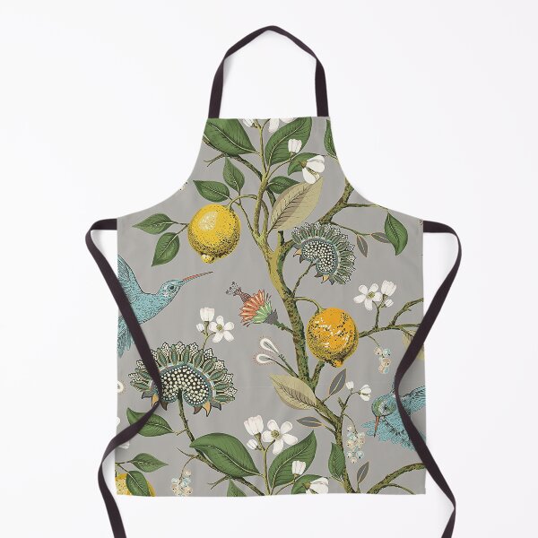 Item preview, Blue bird with fresh lemon tree and flowers pattern designed and sold by jwebmarket.
