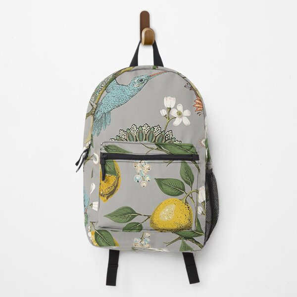 Item preview, Blue bird with fresh lemon tree and flowers pattern designed and sold by jwebmarket.