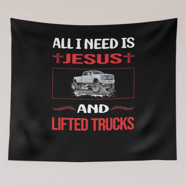 Item preview, Funny Jesus Lifted Trucks designed and sold by DougPoulos.