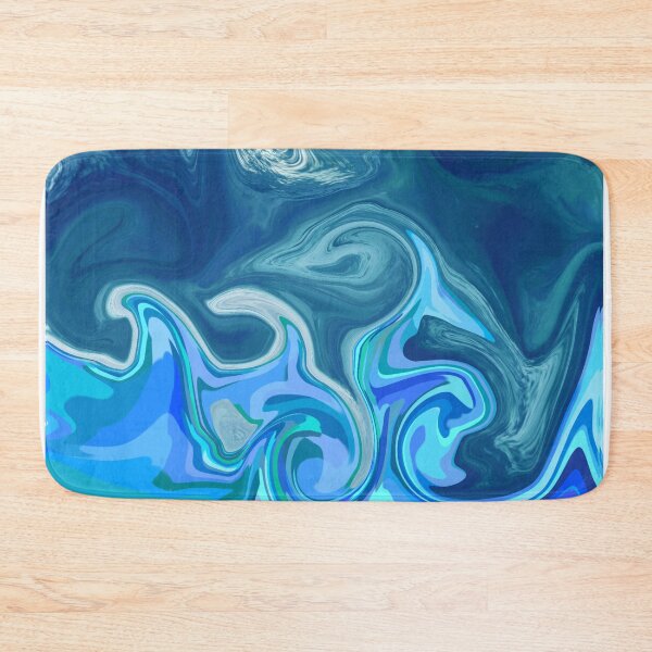 Item preview, Blue Moonlight Surf Abstract designed and sold by slimbirdy.