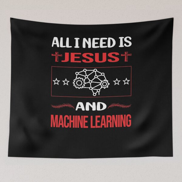 Item preview, Funny Jesus Machine Learning designed and sold by DougPoulos.