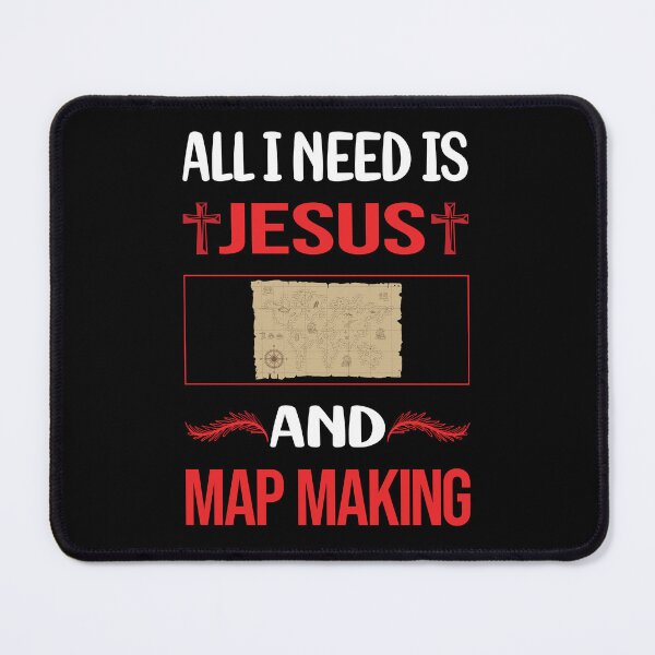 Item preview, Funny Jesus Map Making Mapmaking Cartography Cartographer designed and sold by DougPoulos.