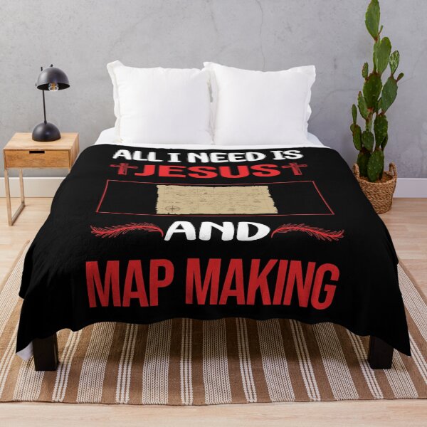 Item preview, Funny Jesus Map Making Mapmaking Cartography Cartographer designed and sold by DougPoulos.