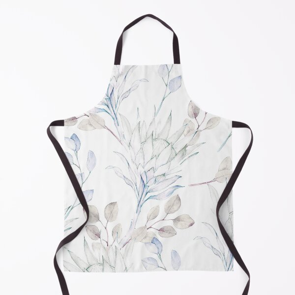 Item preview, Watercolor blue gray lotus leaf pattern designed and sold by jwebmarket.