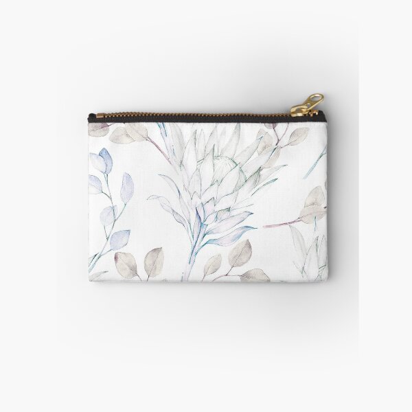 Item preview, Watercolor blue gray lotus leaf pattern designed and sold by jwebmarket.