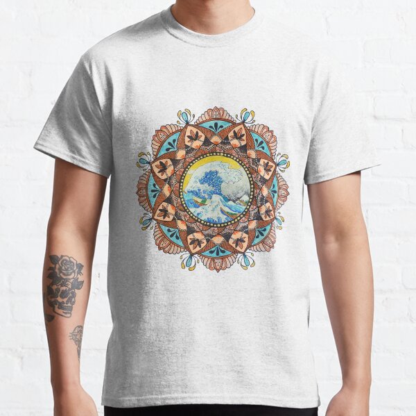 Mandala gran ola Camiseta clásica