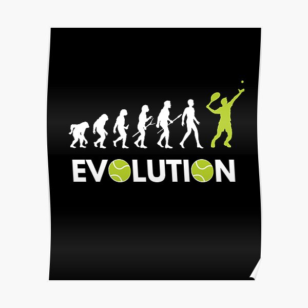 Evolution Of Tennis Poster