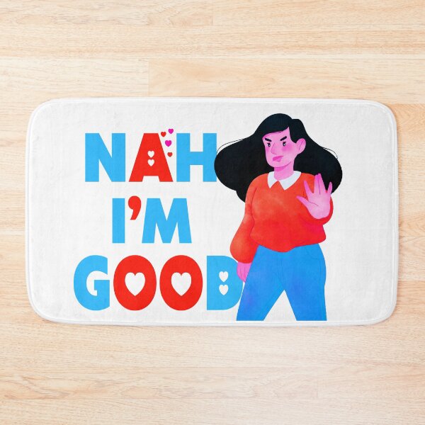 Item preview, Nah I'm Good funny valentines day shirt for singles  designed and sold by Goods-by-Jojo.