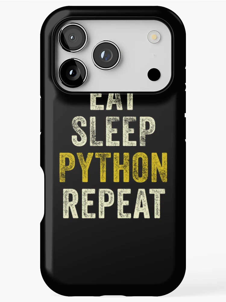 Thumbnail 1 of 4, iPhone Case, Eat Sleep Repeat Python Programming designed and sold by MadPanda.
