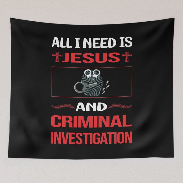 Item preview, Funny Jesus Criminal Investigation Criminology designed and sold by FifineCroteau.