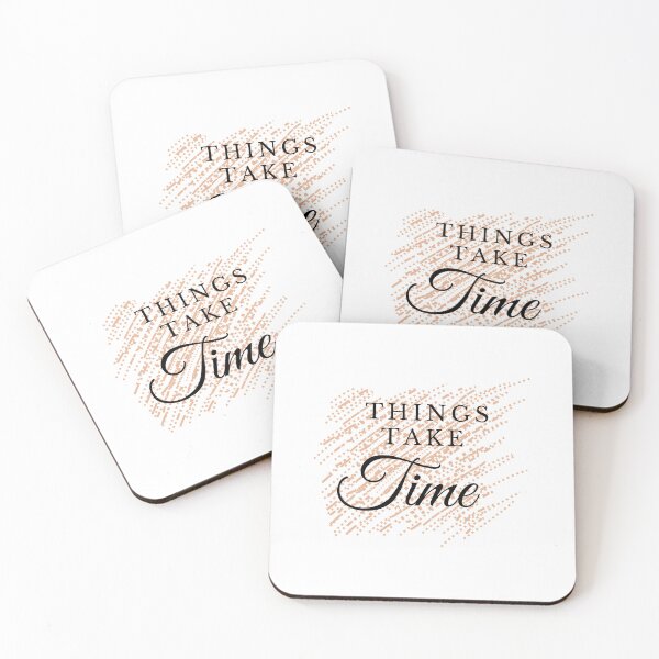 Item preview, Things Take Time Positive Thinking Quote designed and sold by RihabPrint.