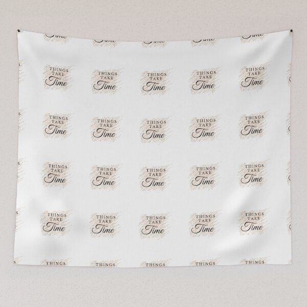 Item preview, Things Take Time Positive Thinking Quote designed and sold by RihabPrint.