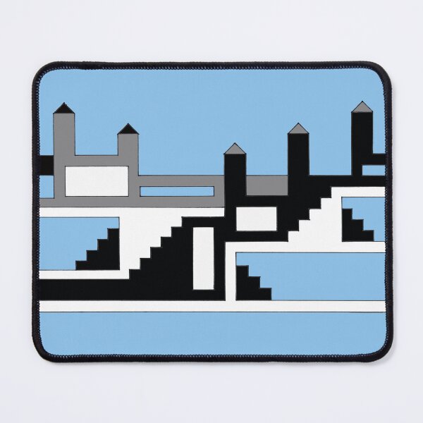 Item preview, Simple Castle on Blue "Geometric Works" designed and sold by Istvan Ocztos.