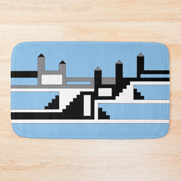 Item preview, Simple Castle on Blue "Geometric Works" designed and sold by Istvan Ocztos.