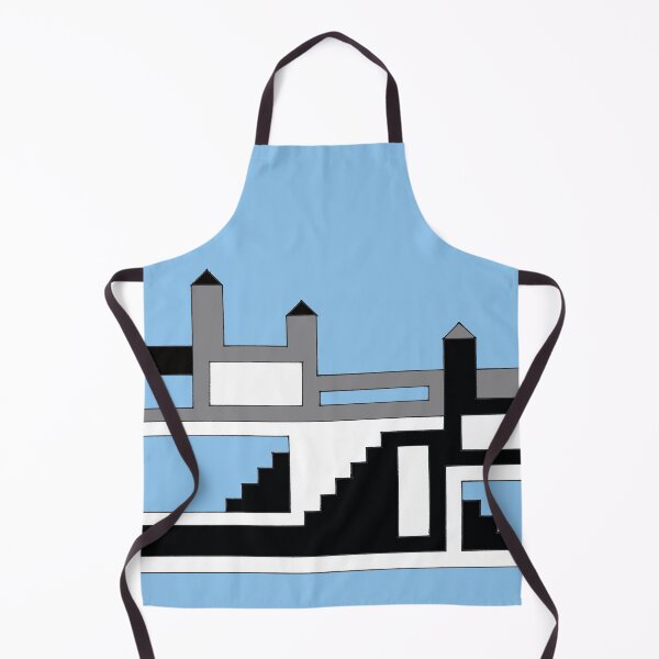 Item preview, Simple Castle on Blue "Geometric Works" designed and sold by Istvan Ocztos.