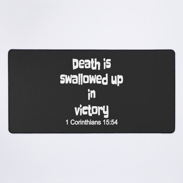 Item preview, Christian Design - Death is Swallowed up in Victory - 1 Corinthians 15 verse 54 designed and sold by simplydesignart.