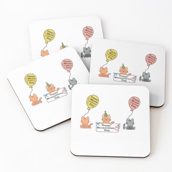 Item preview, Happy Meowentines Day Cute Cat Lovers Valentine's Day Art designed and sold by pedrored369.