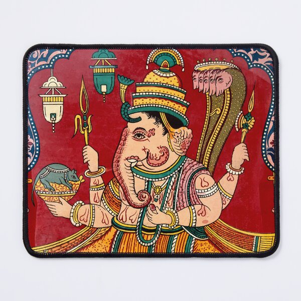 Item preview, Ganesha God of New Beginnings, Wisdom, Luck and Remover of Obstacles. Vintage illustration designed and sold by monsterplanet.