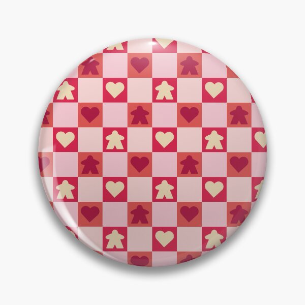 Item preview, Red Valentine Meeple Gingham Check | Game Night Picnic Checkerboard designed and sold by Zab Butler Design.