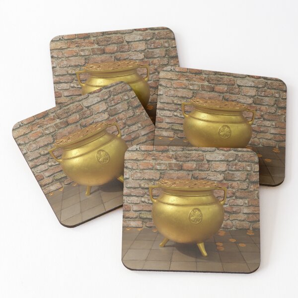 Item preview,   3d Illustration of leprechaun crock of gold designed and sold by Paul Fleet.