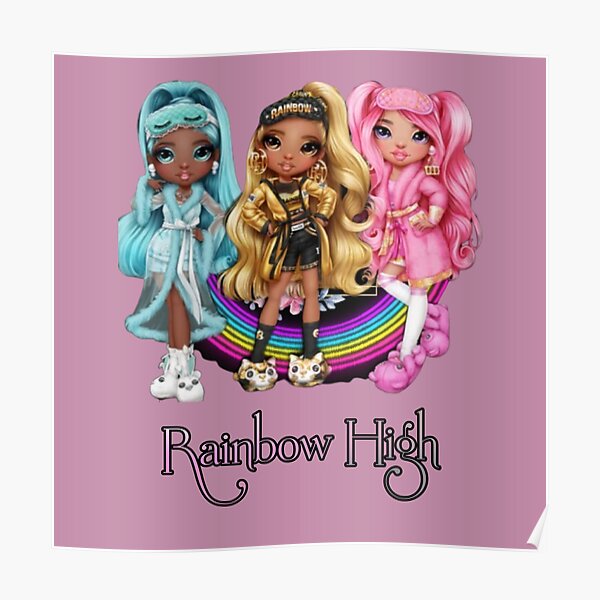 "Rainbow High dolls" Poster by Hr29 | Redbubble