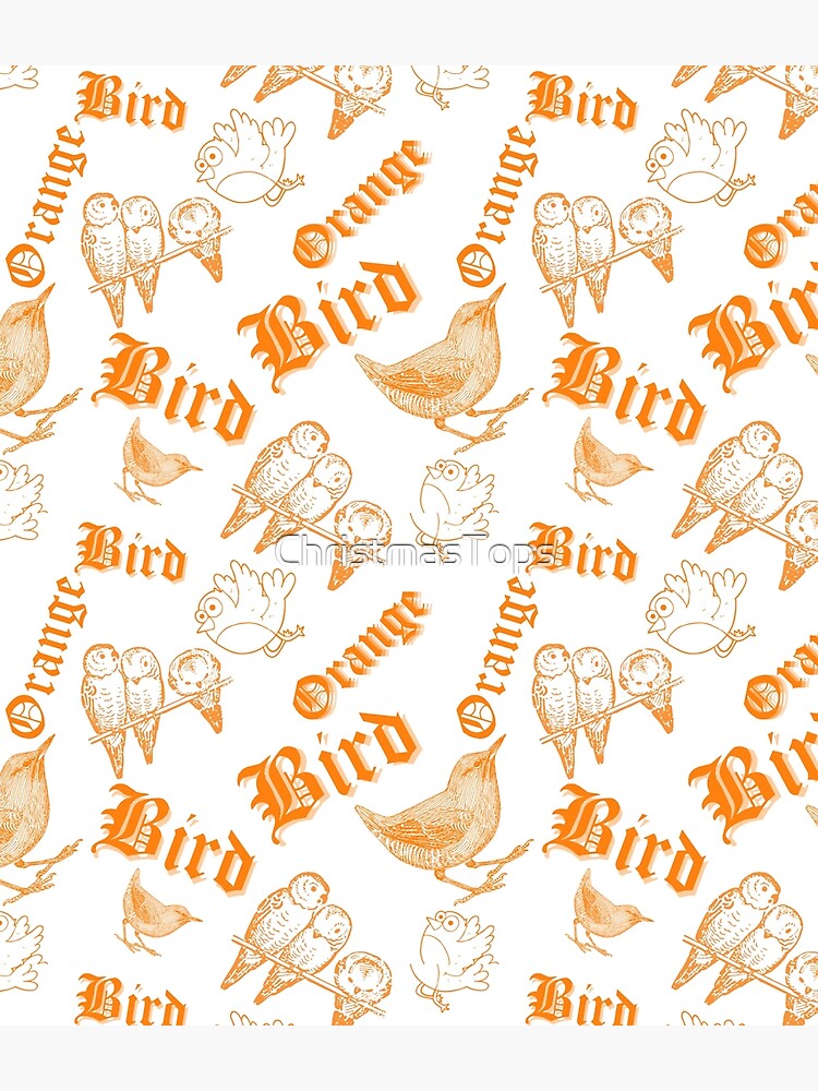 Disover Cute Orange Bird Loves Animals Design Backpack