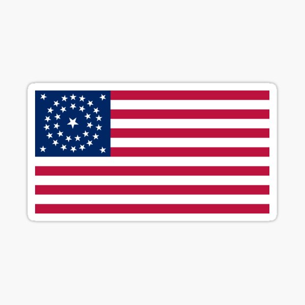 34-Star Historical US Flag Patch - Civil War Era (1861-1863)