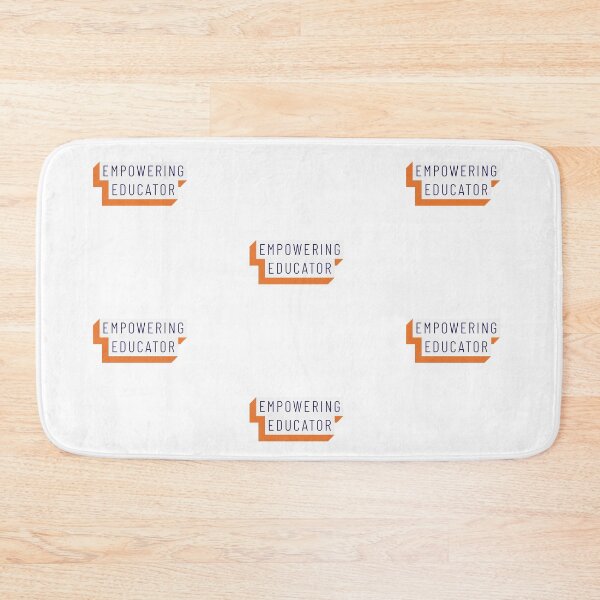 Item preview, Empowering Educator Orange White Black Mininalist Teacher Museum Education designed and sold by InterpreTees.