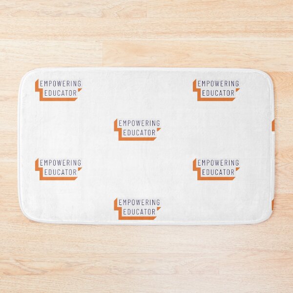 Item preview, Empowering Educator Orange White Mininalist Teacher Museum Education designed and sold by InterpreTees.