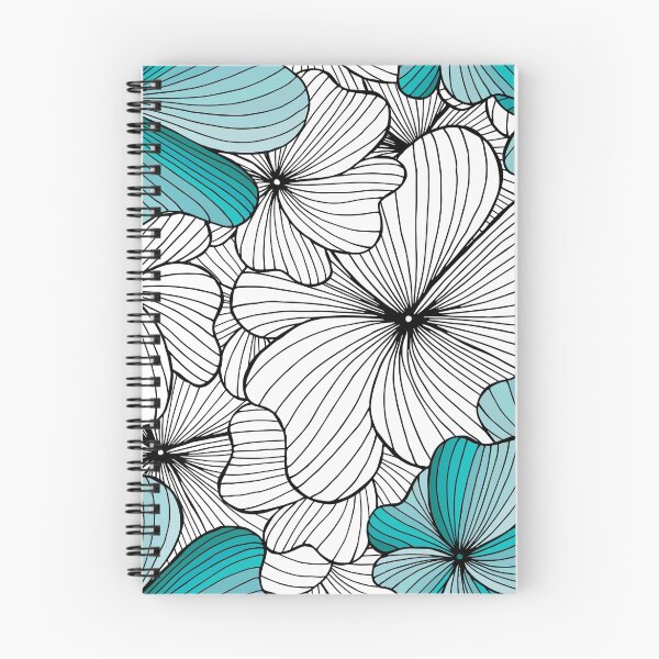 Item preview, blue flowers pattern designed and sold by Argunika.