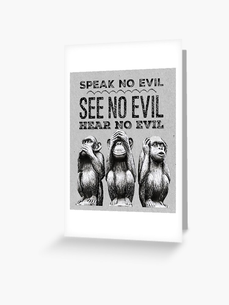 The three wise monkeys - Speak no evil,see no evil,hear no evil