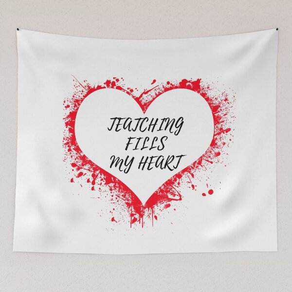 Item preview, VALENTINES DAY FOR TEATCHERS ,TEATCHING FILLS MY HEART T-SHIRT designed and sold by AGARI ★★★★★.