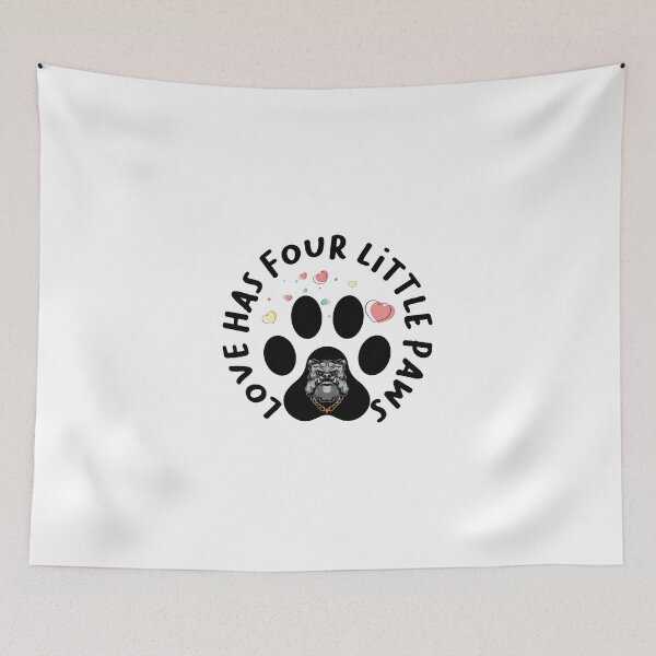 Item preview, LOVE HAS FOUR LITTLE PAWS designed and sold by Animal Honey.