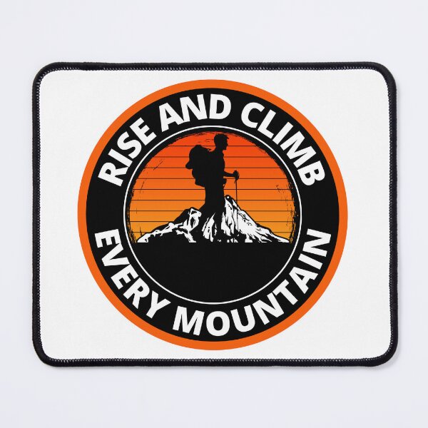 Item preview, Rise And Climb Every Mountain Round Climbing designed and sold by RGRamsey.