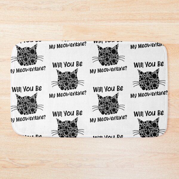Item preview, Will You Be My Meowentine Simple Dottet Cat Valentine's Day Design designed and sold by pedrored369.