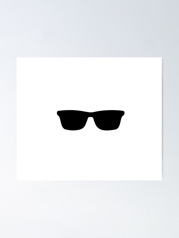 Poster for Sale avec l'œuvre « Lunettes Ray Ban Sticker » de l