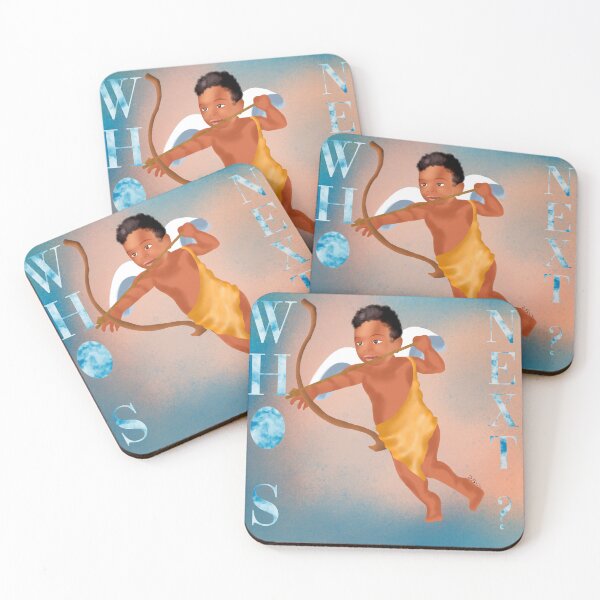 Item preview, angel afro humor valentines day text "who's next?" designed and sold by skiair.