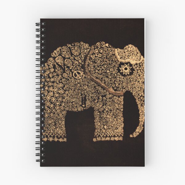 Item preview, Elephant art - Gold boho elephant  designed and sold by Ingrid Beddoes Photography.