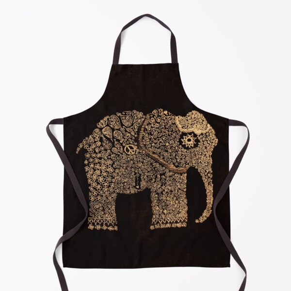 Item preview, Elephant art - Gold boho elephant designed and sold by Ingrid Beddoes Photography.