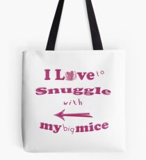 Snuggle with Big Mice ~ Tiny Sweet Mice Line Tasche