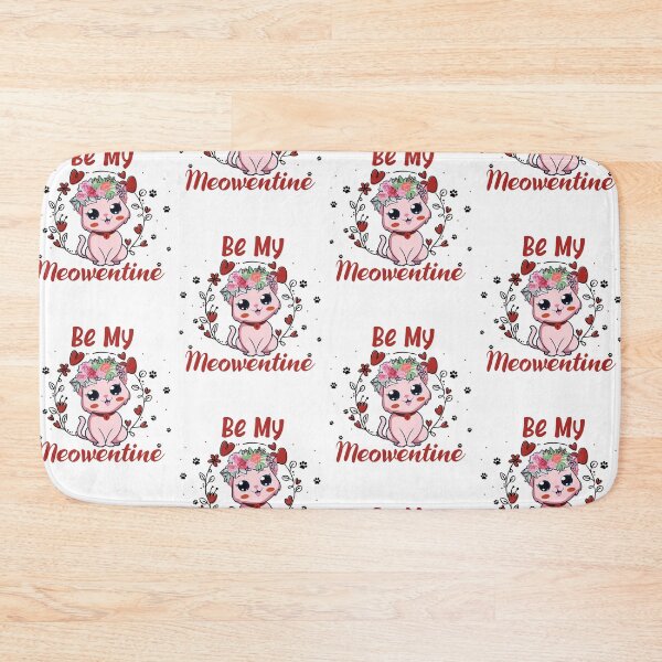 Item preview, Be My Meowentine Simple Funny Cat Lovers Valentine's Day Art designed and sold by pedrored369.