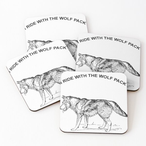 Item preview, I RIDE WITH THE WOLF PACK designed and sold by darkfruits420.