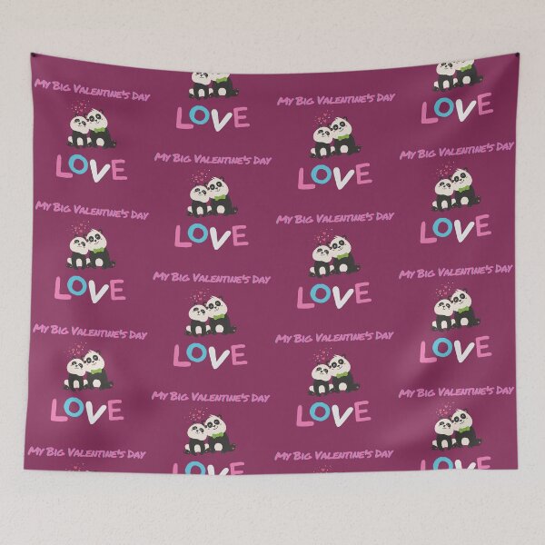 Item preview, My Big Valentine's Day Love. Pink color. designed and sold by GoldenPine.