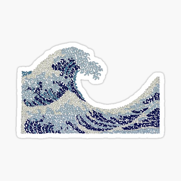 "The Wave" of Hokusai Sticker