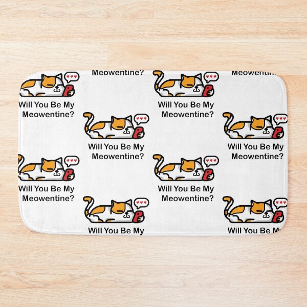 Item preview, Will You Be My Meowentine Funny Cat Lovers Valentine's Day Art designed and sold by pedrored369.