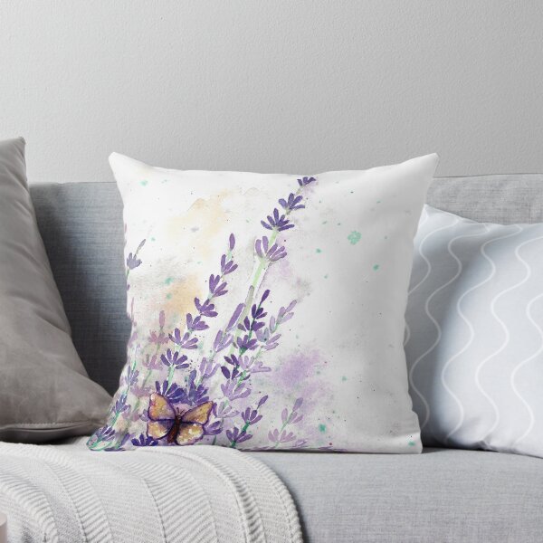 Item preview, Lavender field with butterfly designed and sold by Egle Kristensen.