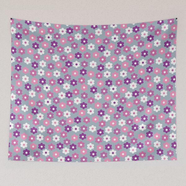 Item preview, Purple/Pink/White Flowers Pattern designed and sold by geraldineMS.