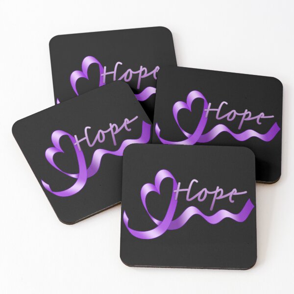 Item preview, Purple Awareness Heart Ribbon with Hope designed and sold by Alondra.